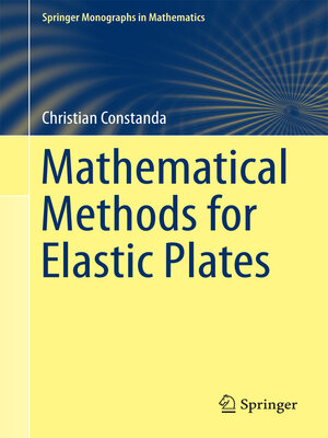 cover image of Mathematical Methods for Elastic Plates